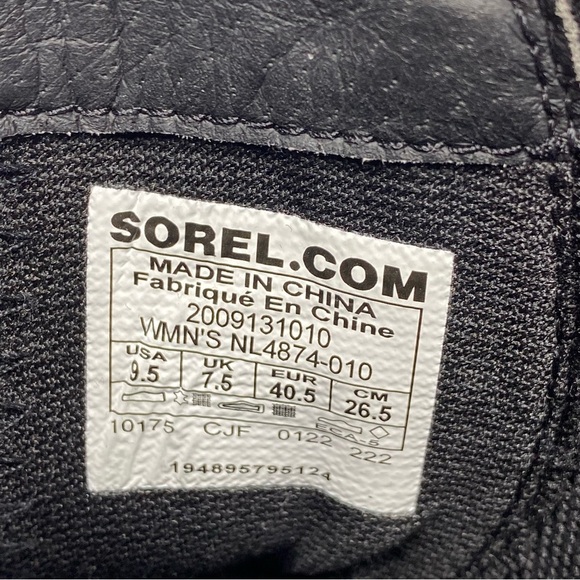 New! Sorel Hi Line Black Nubuck Chelsea Heeled Bootie 9 1/2 - Picture 11 of 14